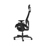 Ignition 2.0 4-Way Stretch Mesh Back/Seat Task Chair with Headrest, Supports Up to 300 lbs, 17" to 21" Seat, Black Seat/Base