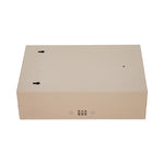 Combination Lockable Key Cabinet, 28-Key, Metal, Sand, 7.75 x 3.25 x 11.5