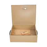 Jumbo Locking Cash Box, 1 Compartment, 14.38 x 11 x 4.13, Sand