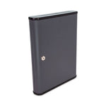 Key Lockable Key Cabinet, 60-Key, Metal, Charcoal Gray, 12 x 2.63 x 14.75