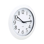 Whisper Quiet Clock, 12" Overall Diameter, White Case, 1 AA (sold separately)