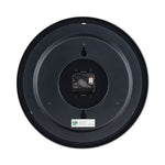 Round Wall Clock, 13.5" Overall Diameter, Black Case, 1 AA (sold separately)