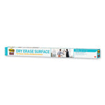 Dry Erase Surface with Adhesive Backing, 96 x 48, White Surface