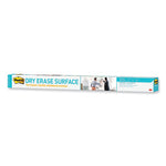 Dry Erase Surface with Adhesive Backing, 48 x 36, White Surface