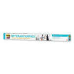 Dry Erase Surface with Adhesive Backing, 72 x 48, White Surface