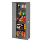 Deluxe Storage Cabinet, 36w x 24d x 78h, Medium Gray