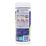 Disinfecting Wipes, 1-Ply, 7 x 7.25, Lemon and Lime Blossom, White, 35 Wipes/Canister, 12 Canisters/Carton