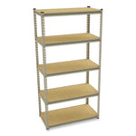 Stur-D-Stor Shelving, Five-Shelf, 36.5w x 18.5d x 72h, Sand