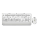 Signature MK650 Wireless Keyboard and Mouse Combo for Business, 2.4 GHz Frequency/32 ft Wireless Range, Off White