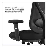 Alera Aeson Series Multifunction Task Chair, Supports Up to 275 lb, 15" to 18.82" Seat Height, Black Seat/Back, Black Base