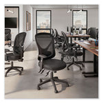 Alera Aeson Series Multifunction Task Chair, Supports Up to 275 lb, 15" to 18.82" Seat Height, Black Seat/Back, Black Base