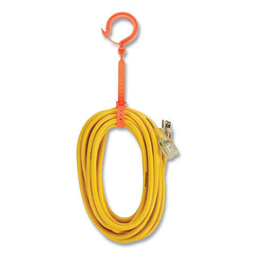 Squids 3540 Large Locking Hook, Short, Nylon, Orange, 44 lb Capacity