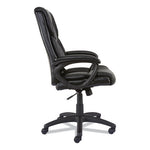 Alera Brosna Series Mid-Back Task Chair, Supports Up to 250 lb, 18.15" to 21.77 Seat Height, Black Seat/Back, Black Base