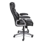 Alera Birns Series High-Back Task Chair, Supports Up to 250 lb, 18.11" to 22.05" Seat Height, Black Seat/Back, Chrome Base