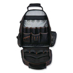 Arsenal 5843 Tool Backpack Dual Compartment, 26 Comp, 8.5x13.5x18, Ballistic Polyester, Black/Gray,Ships in 1-3 Business Days