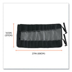 Arsenal 5870 Tool Roll-Up, 25 Compartments, 27 x 14.5, Polyester, Gray, Ships in 1-3 Business Days