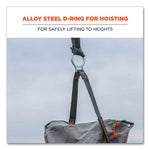 Arsenal 5973 Hoist Bucket Tool Bag with D-Rings and Zipper Top, 12.5 x 12.5 x 17, Gray, Ships in 1-3 Business Days