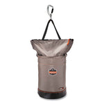 Arsenal 5974 Hoist Bucket Tool Bag w/ Swiveling Carabiner and Zipper Top, 12.5 x 12.5 x 17, Gray, Ships in 1-3 Business Days