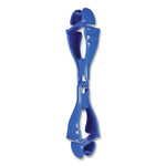 Squids 3400 Glove Clip Holder with Dual Clips, 1 x 1 x 6.5, Acetal Copolymer, Blue, 100/Carton, Ships in 1-3 Business Days