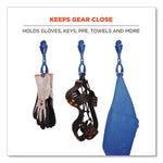 Squids 3400 Glove Clip Holder with Dual Clips, 1 x 1 x 6.5, Acetal Copolymer, Blue, 100/Carton, Ships in 1-3 Business Days