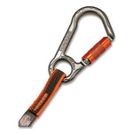 Squids 3118F(x) Tool Lanyards w/Lock Aluminum Carabiners, 15 lb Work Cap, 38" to 48", Orange/Gray,Ships in 1-3 Business Days