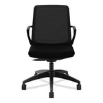 Cliq Office Chair, Supports Up to 300 lb, 17" to 22" Seat Height, Black Seat, Black Back, Black Base