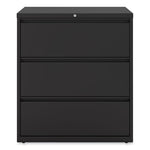 Lateral File, 3 Legal/Letter/A4/A5-Size File Drawers, Black, 36" x 18.63" x 40.25"