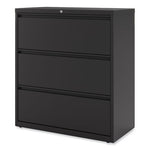 Lateral File, 3 Legal/Letter/A4/A5-Size File Drawers, Black, 36" x 18.63" x 40.25"