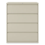 Lateral File, 4 Legal/Letter-Size File Drawers, Putty, 42" x 18.63" x 52.5"