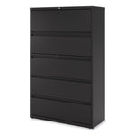 Lateral File, 5 Legal/Letter/A4/A5-Size File Drawers, Black, 42" x 18.63" x 67.63"