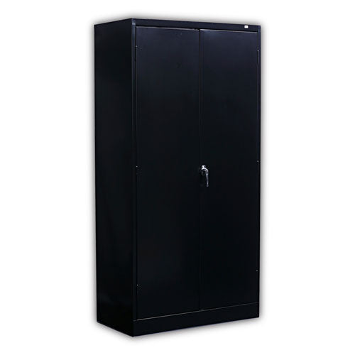 Standard Assembled Storage Cabinet, 36w x 18d x 72h, Black