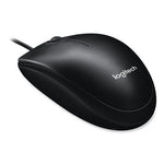 M100 Corded Optical Mouse, USB 2.0, Left/Right Hand Use, Black