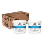 Bleach Germicidal Wipes, 1-Ply, 12 x 12, Unscented, White, 110/Canister, 2 Canisters/Carton