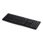 K270 Wireless Keyboard, USB Unifying Receiver, Black