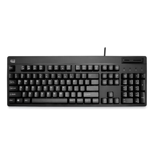 EasyTouch Smart Card Reader Keyboard AKB-630SB-TAA, 104 Keys, Black