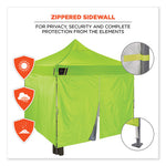 Shax 6053 Enclosed Pop-Up Tent Kit, Single Skin, 10 ft x 10 ft, Polyester/Steel, Lime, Ships in 1-3 Business Days