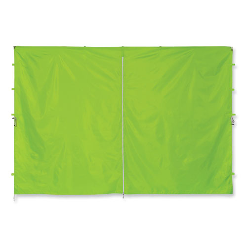 Shax 6096 Pop-Up Tent Sidewall with Zipper, Single Skin, 10 ft x 10 ft, Polyester, Lime, Ships in 1-3 Business Days