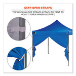 Shax 6096 Pop-Up Tent Sidewall with Zipper, Single Skin, 10 ft x 10 ft, Polyester, Blue, Ships in 1-3 Business Days