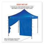 Shax 6096 Pop-Up Tent Sidewall with Zipper, Single Skin, 10 ft x 10 ft, Polyester, Blue, Ships in 1-3 Business Days