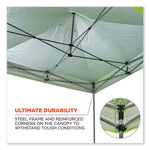 Shax 6052 Heavy-Duty Tent Kit + Mesh Windows, Single Skin, 10 ft x 10 ft, Polyester/Steel, Lime, Ships in 1-3 Business Days