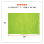 Shax 6054 Pop-Up Tent Sidewall Kit, Single Skin, 10 ft x 10 ft, Polyester, Lime, Ships in 1-3 Business Days