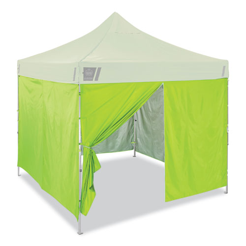 Shax 6054 Pop-Up Tent Sidewall Kit, Single Skin, 10 ft x 10 ft, Polyester, Lime, Ships in 1-3 Business Days