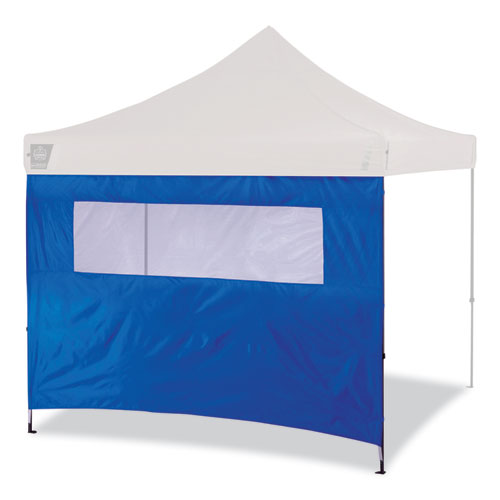 Shax 6092 Pop-Up Tent Sidewall with Mesh Window, Single Skin, 10 ft x 10 ft, Polyester, Blue, Ships in 1-3 Business Days