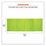 Shax 6097 Pop-Up Tent Sidewall, Single Skin, 10 ft x 10 ft, Polyester, Lime, Ships in 1-3 Business Days