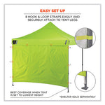 Shax 6098 Pop-Up Tent Sidewall, Single Skin, 10 ft x 10 ft, Polyester, Lime, Ships in 1-3 Business Days