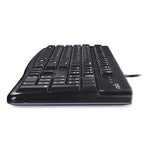 K120 Ergonomic Desktop Wired Keyboard, USB, Black