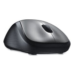 M310 Wireless Mouse, 2.4 GHz Frequency/30 ft Wireless Range, Left/Right Hand Use, Silver/Black