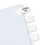 Legal Index Tabs, Customizable: Handwrite Only, 1/5-Cut, White, 1" Wide, 416/Pack