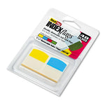 Write-On Index Tabs, 1/5-Cut, Assorted Colors, 1.06" Wide, 48/Pack