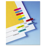 Mini Arrow Page Flags, "Sign Here", Blue/Mint/Red/Yellow, 126 Flags/Pack